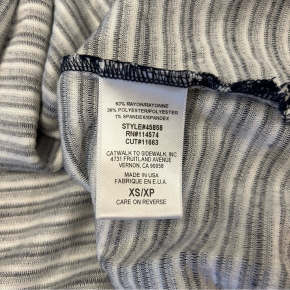 ANTHROPOLOGIE Pleione Striped Flare Sleeve Top - Picture 7 of 9